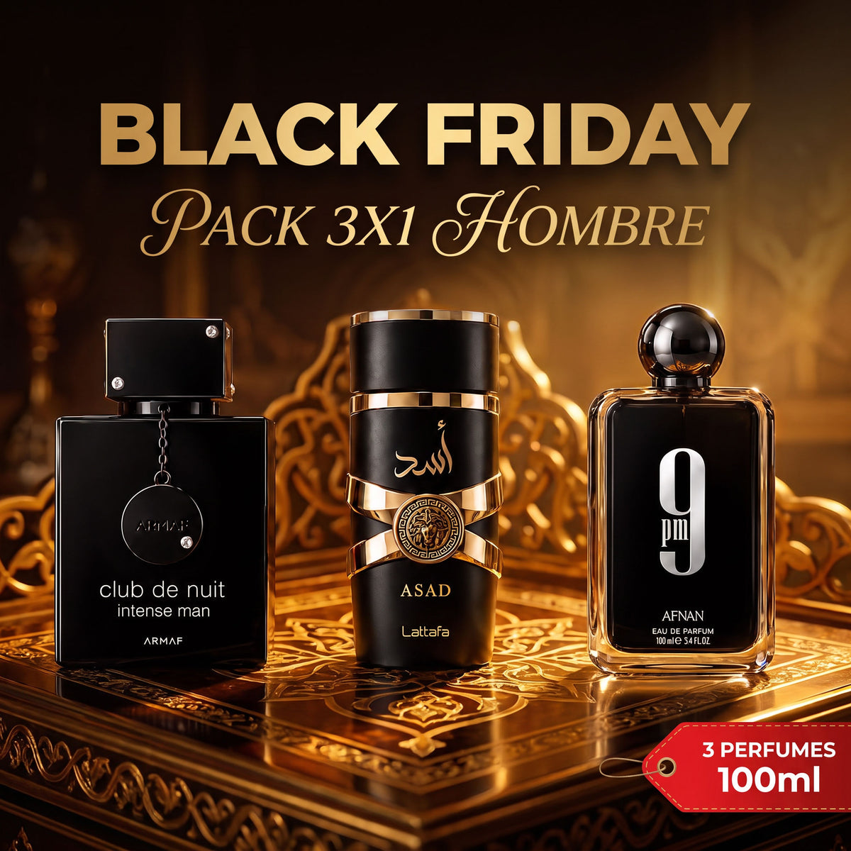 Black Friday kit perfumes árabes